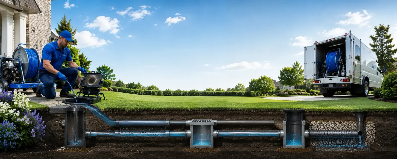 Outdoor drain cleaning information for Biola, CA